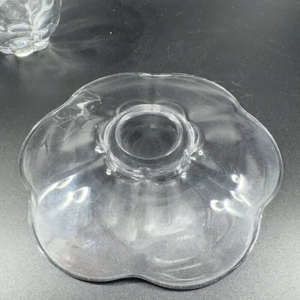 Duncan Miller Glass Company Canterbury Clear Teacup And Saucer‎ Manganese 365nm